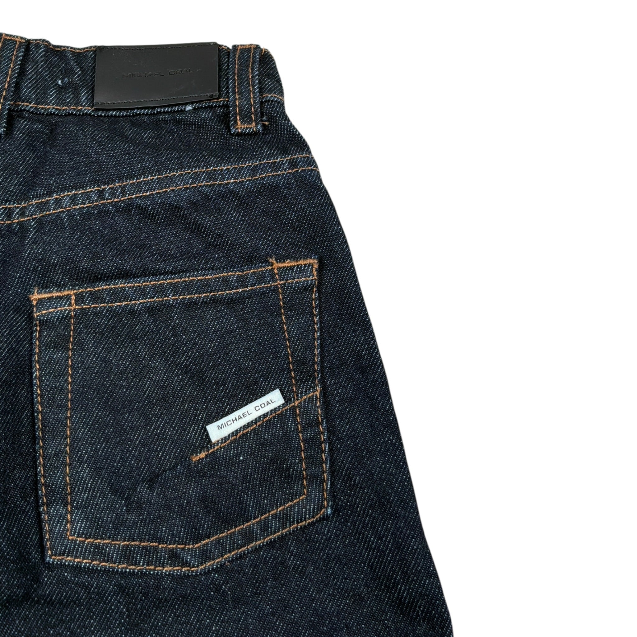 Michael Coal Jeans tinta unita con Elastico Vita Blu per Neonato 1170W33 BLU MICHAEL COAL 