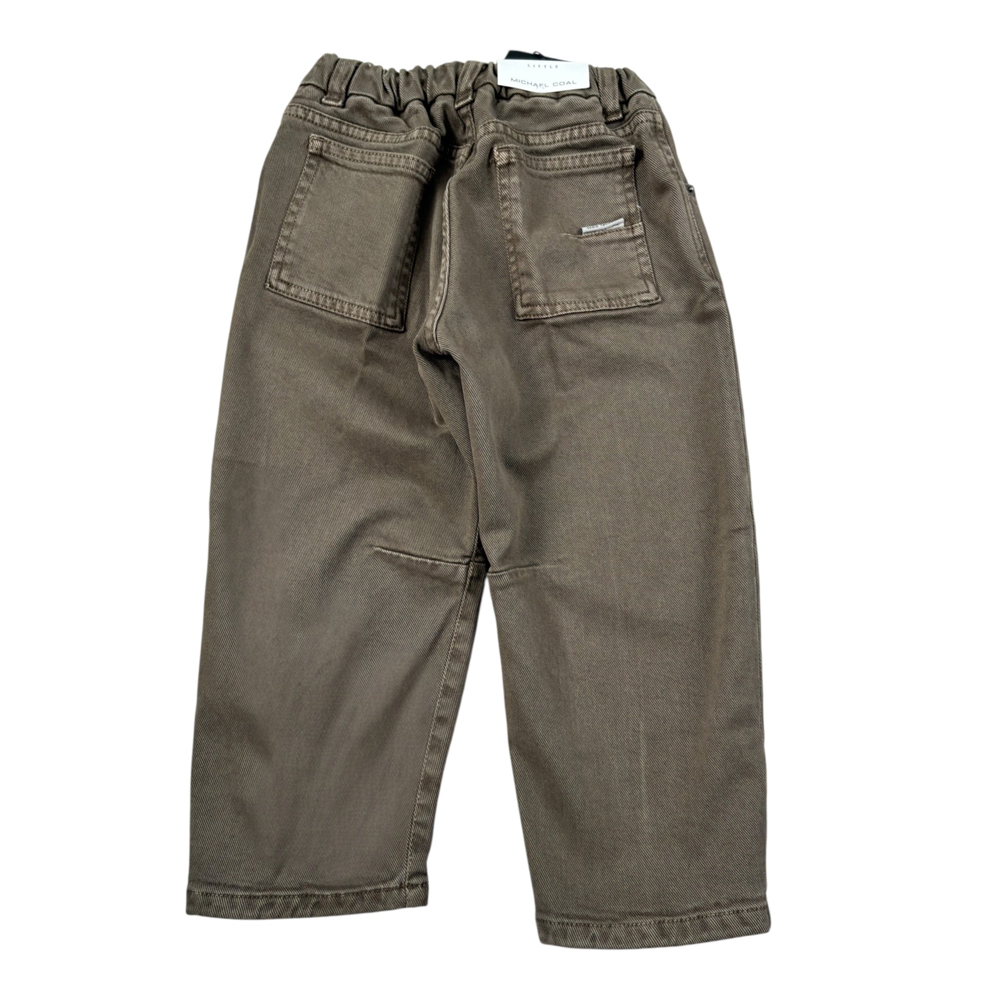 Michael Coal Pantalone tinta unita con Elastico In Vita Verde per Bambino 2989F25 VERDE MICHAEL COAL 