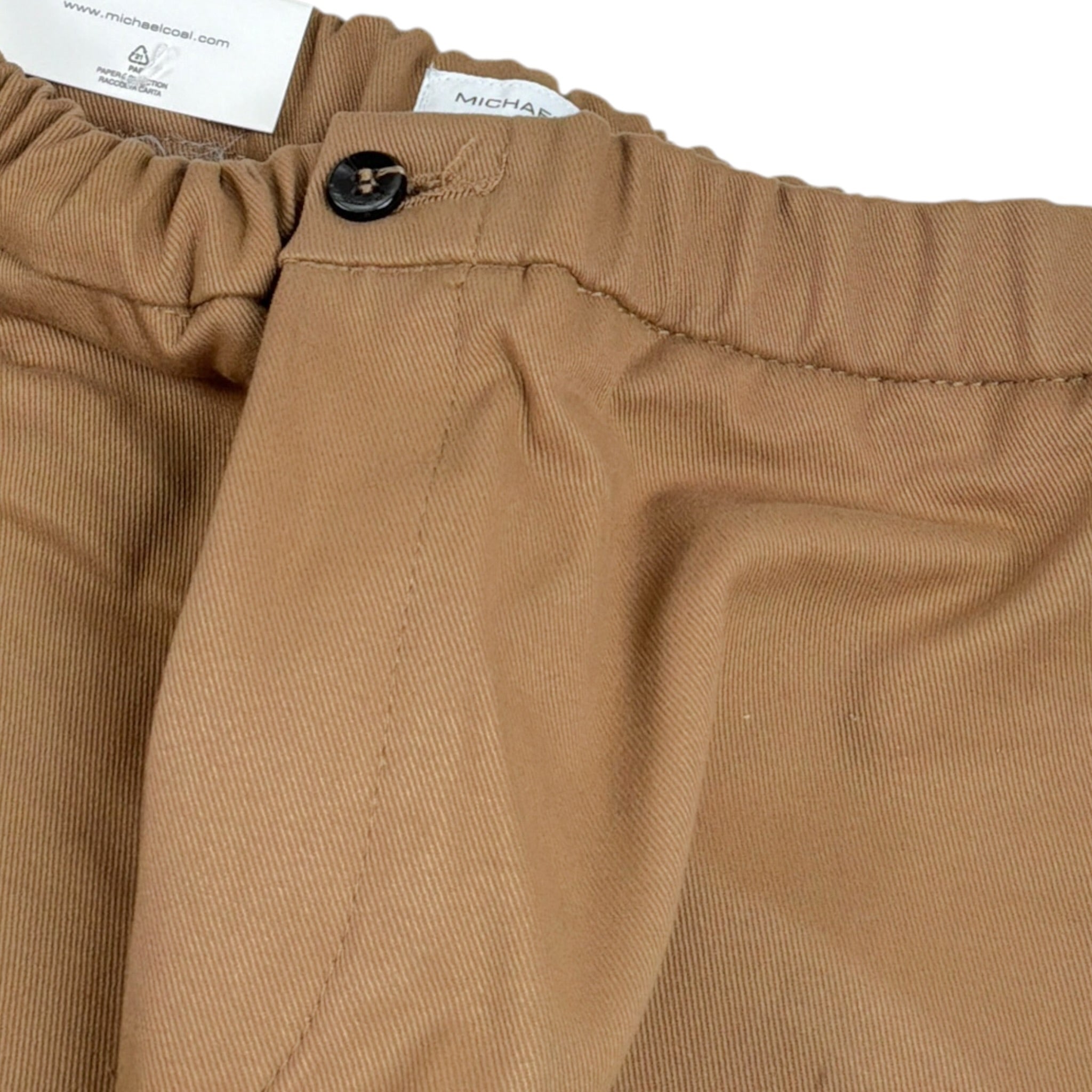 Michael Coal Pantalone tinta unita con Elastico In Vita Cammello per Bambino 3211F25 CAMMELLO MICHAEL COAL 