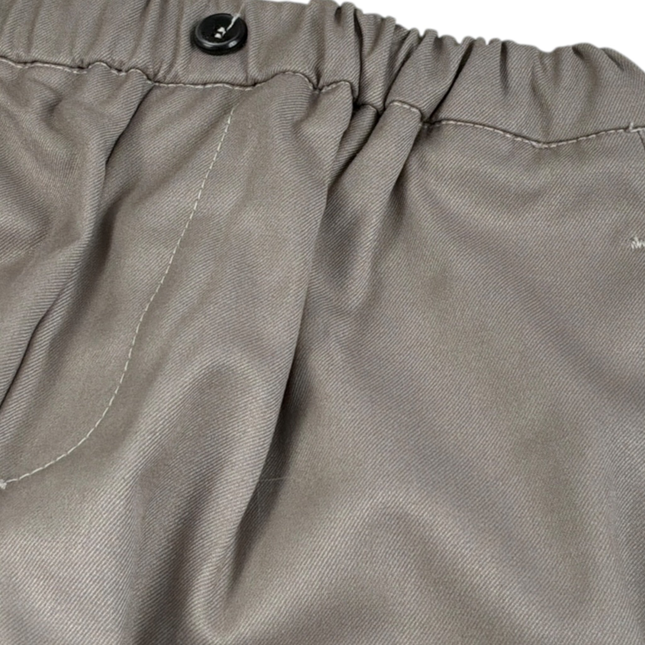 Michael Coal Pantalone tinta unita con Elastico In Vita Fango per Bambino 7157F25 FANGO MICHAEL COAL 