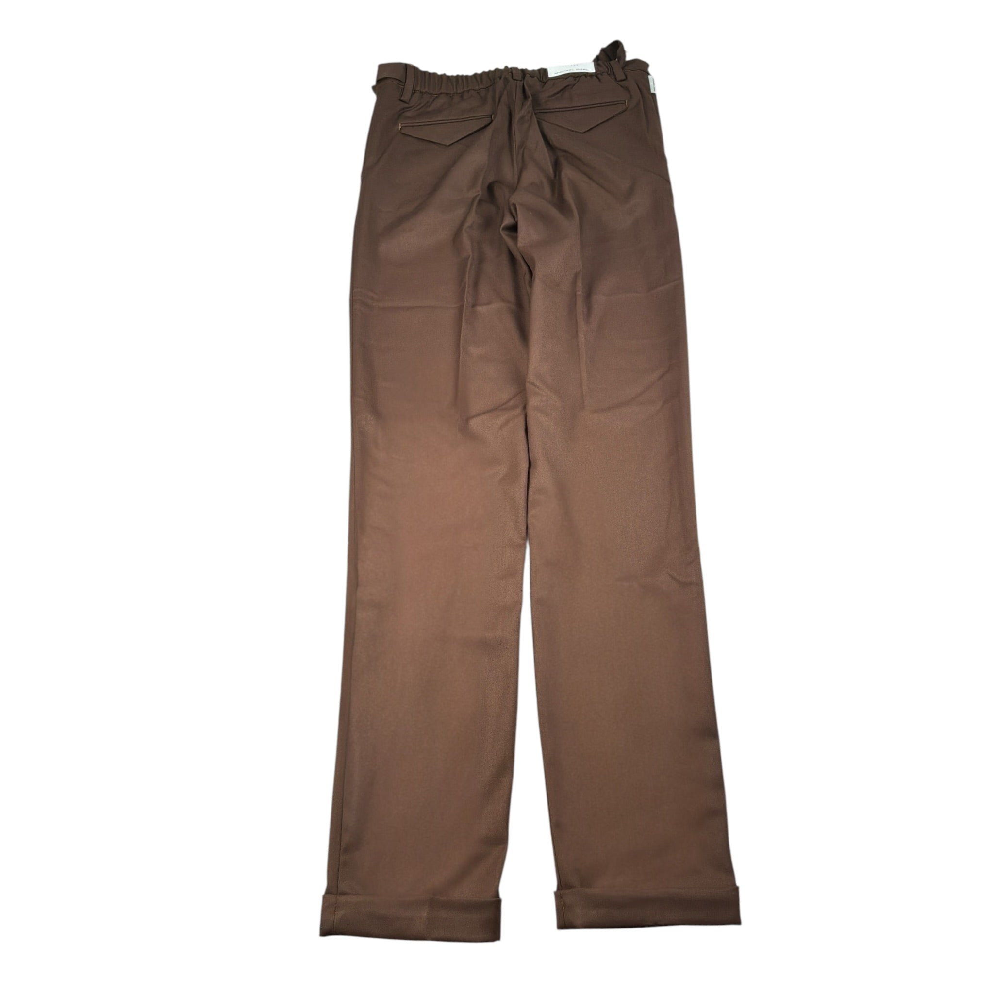 Michael Coal Pantalone tinta unita con Elastico In Vita Marrone per Bambino LITFR7157 MARRONE MICHAEL COAL 