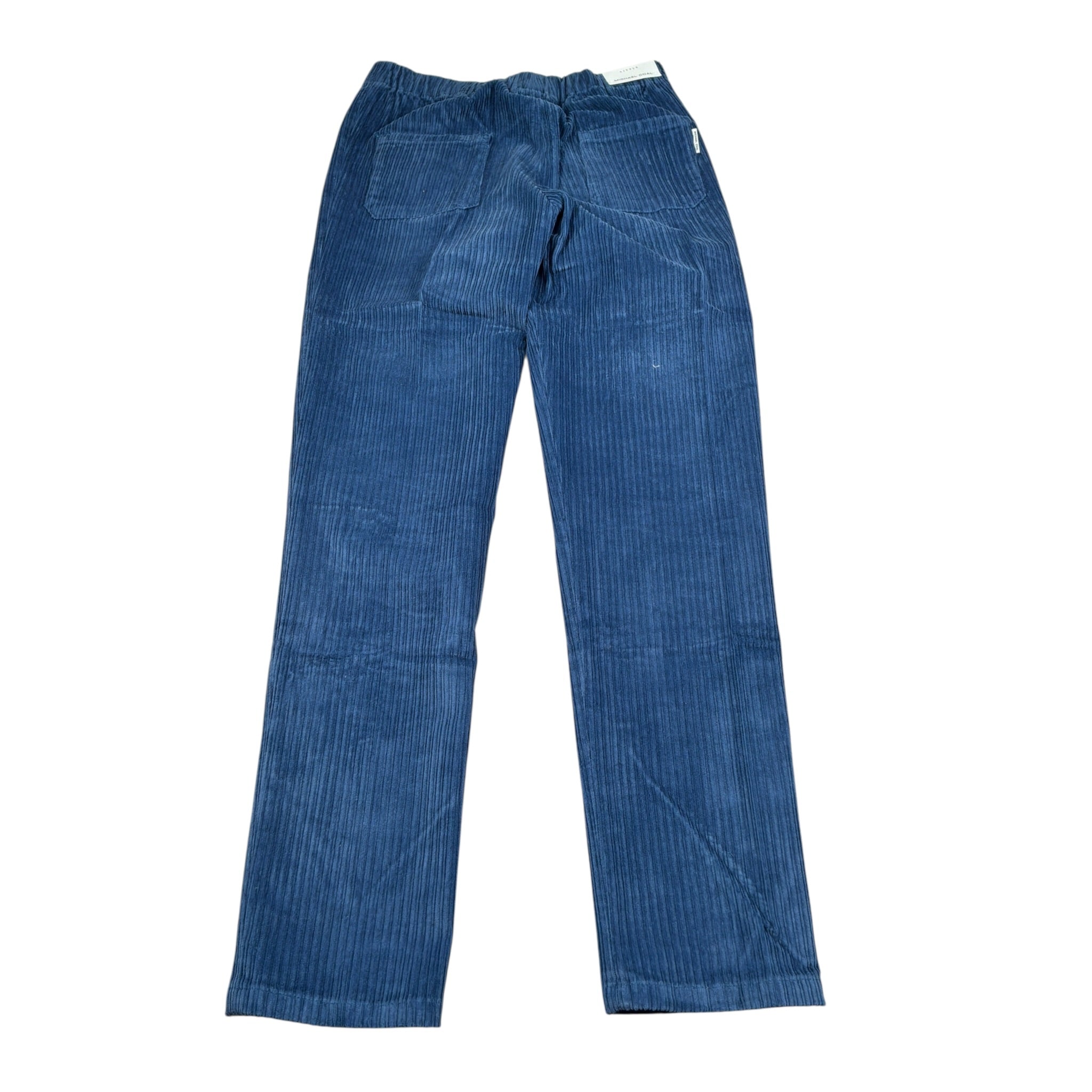 Michael Coal Pantalone tinta unita con Elastico In Vita Blu per Bambino LITTOM3333 BLU MICHAEL COAL 