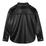 Michael Kors Camicia Manica Lunga In Ecopelle Nero per Bambina R30437 NERO MICHAEL KORS 