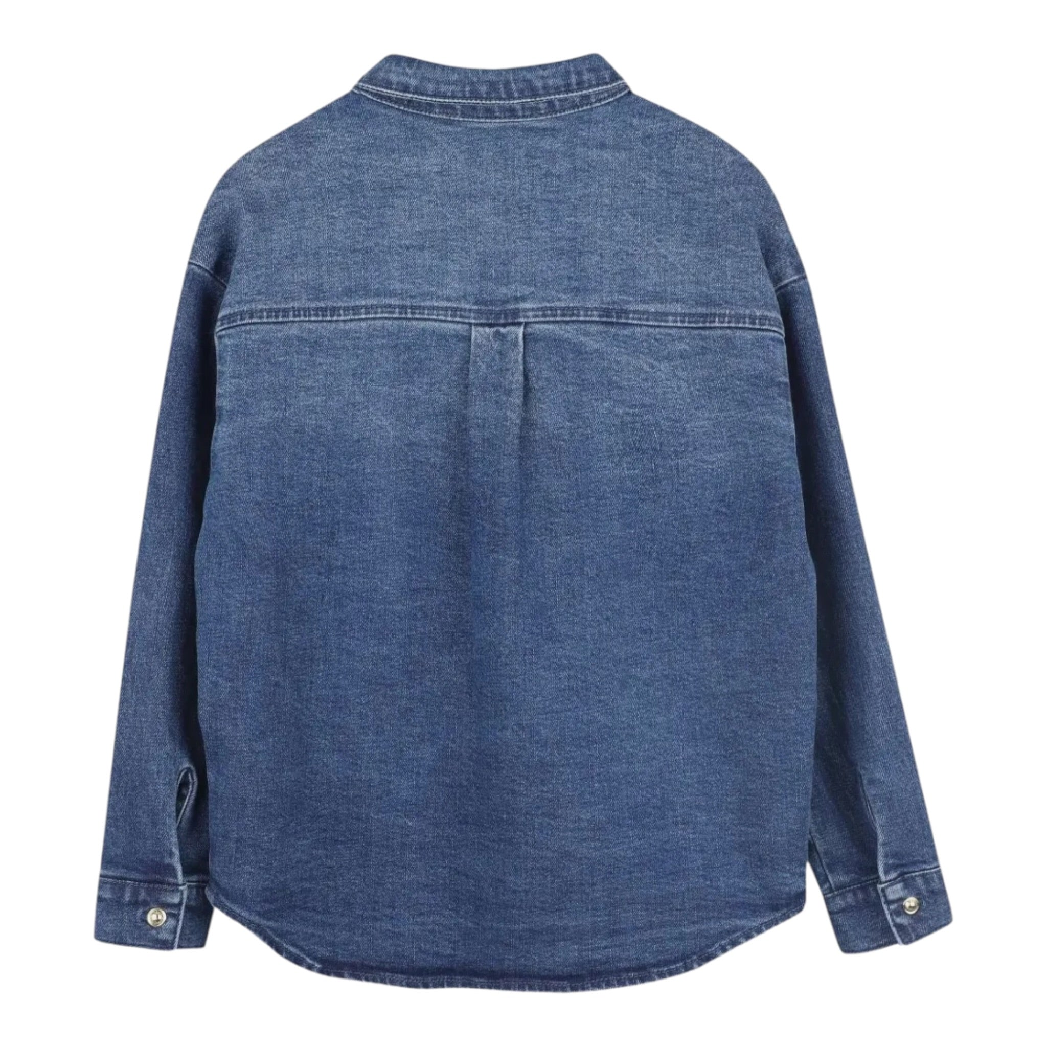 Michael Kors Camicia In Denim tinta unita Blu per Bambina R30438 BLU MICHAEL KORS 
