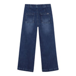 Michael Kors Jeans tinta unita con Girovita Regolabile Blu per Bambina R30447X BLU MICHAEL KORS 