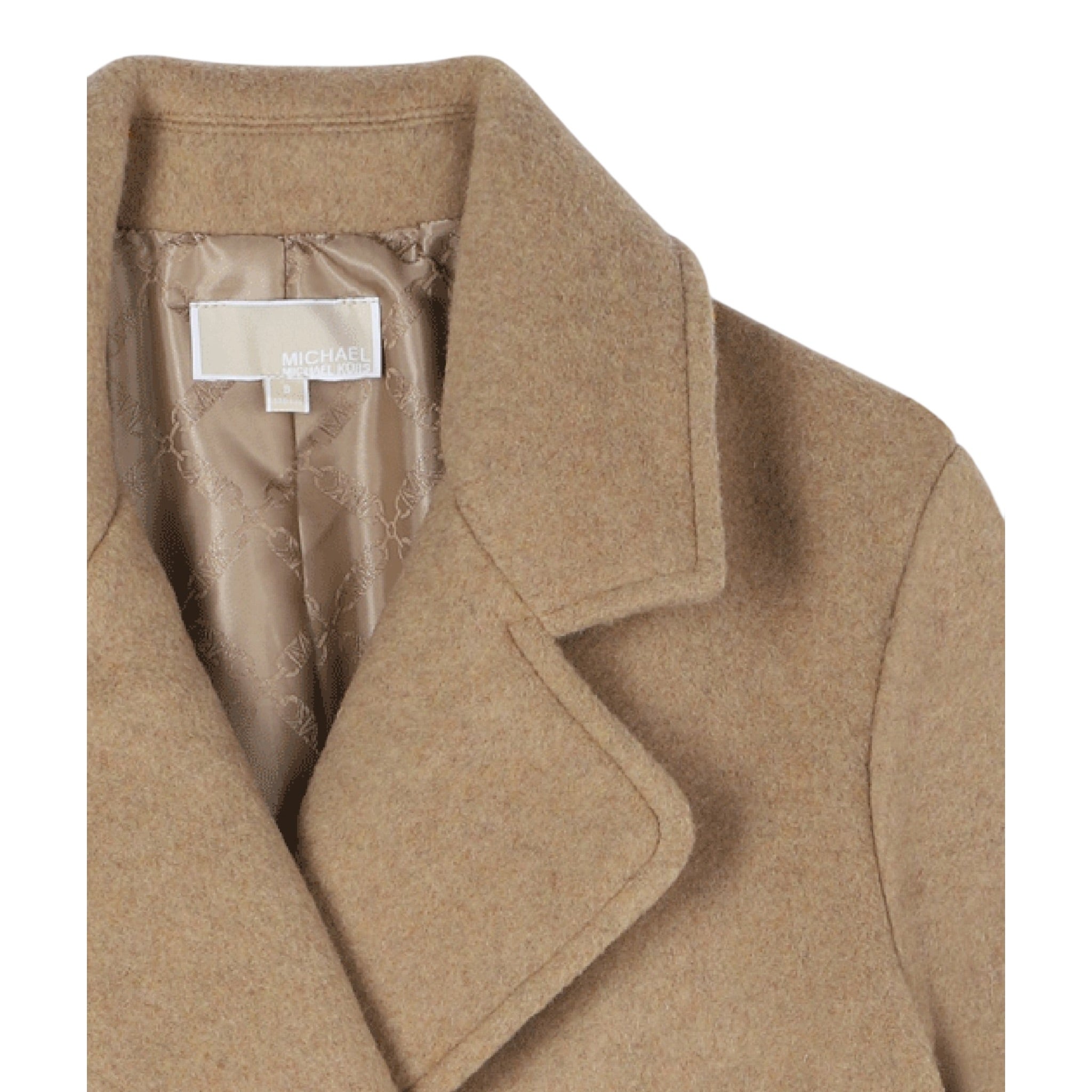 Michael Kors Cappotto tinta unita Doppiopetto Beige per Bambina R30454 BEIGE MICHAEL KORS 