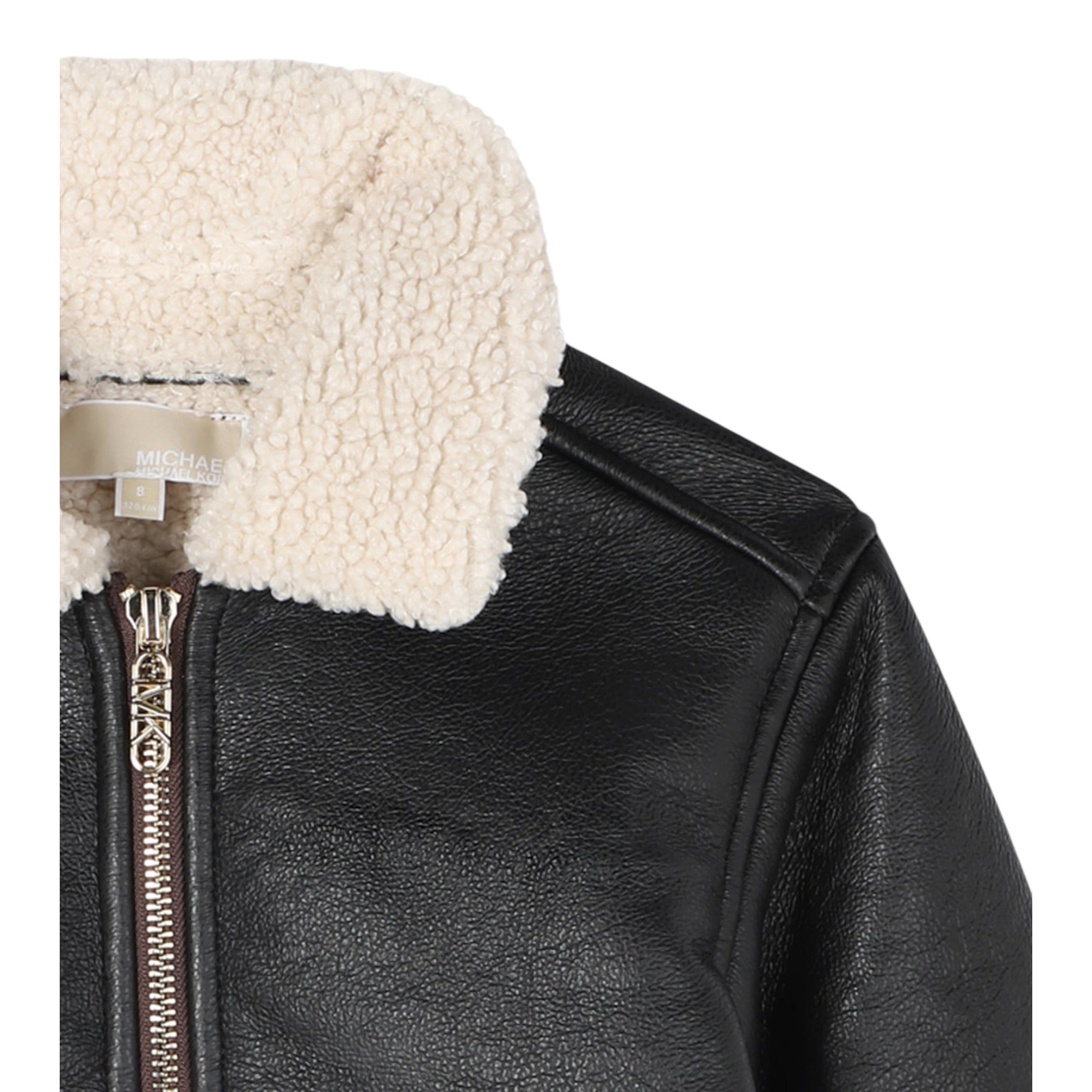 Michael Kors Montone tinta unita con Pelliccia Marrone per Bambina R30455XX MARRONE MICHAEL KORS 