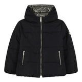 Michael Kors Giubbino Modello Reversibile con Zip E Cappuccio Nero per Bambina R30456 NERO MICHAEL KORS 