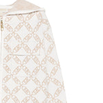 Michael Kors Felpa con Zip E Cappuccio tinta unita Panna per Bambina R30470 PANNA MICHAEL KORS 