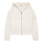 Michael Kors Felpa con Zip E Cappuccio tinta unita Crema per Bambina R30471X CREMA MICHAEL KORS 
