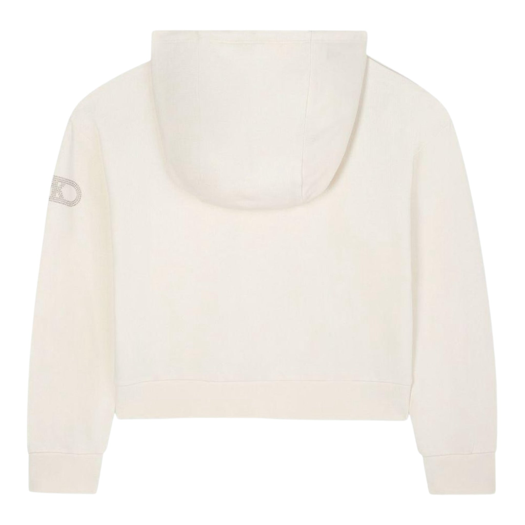 Michael Kors Felpa con Zip E Cappuccio tinta unita Crema per Bambina R30471XX CREMA MICHAEL KORS 