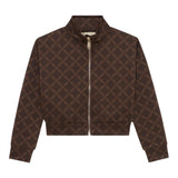 Michael Kors Felpa con Zip tinta unita con Loghi Marrone per Bambina R30472J MARRONE MICHAEL KORS 