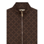 Michael Kors Felpa con Zip tinta unita con Loghi Marrone per Bambina R30472J MARRONE MICHAEL KORS 