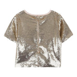 Michael Kors Camicia Mezza Manica Paillettata Oro per Bambina R30477 ORO MICHAEL KORS 