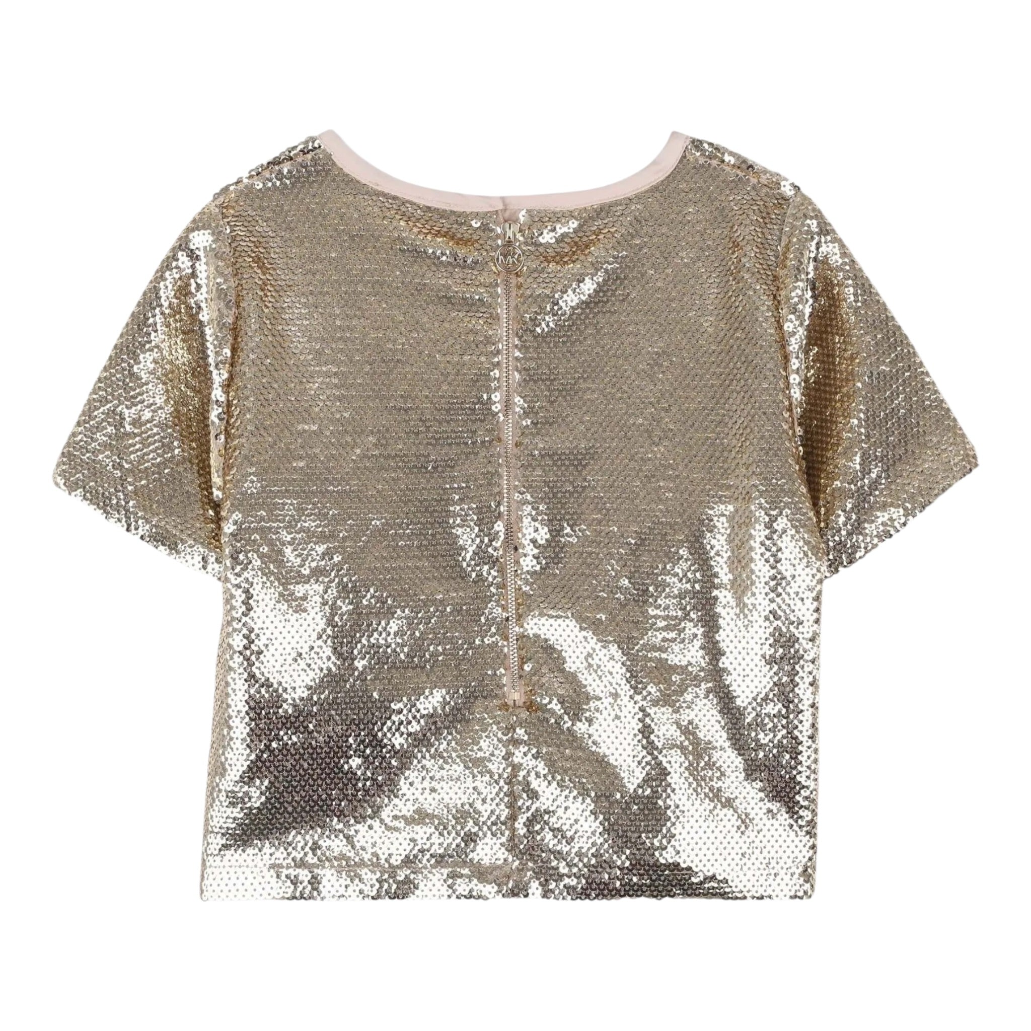 Michael Kors Camicia Mezza Manica Paillettata Oro per Bambina R30477 ORO MICHAEL KORS 