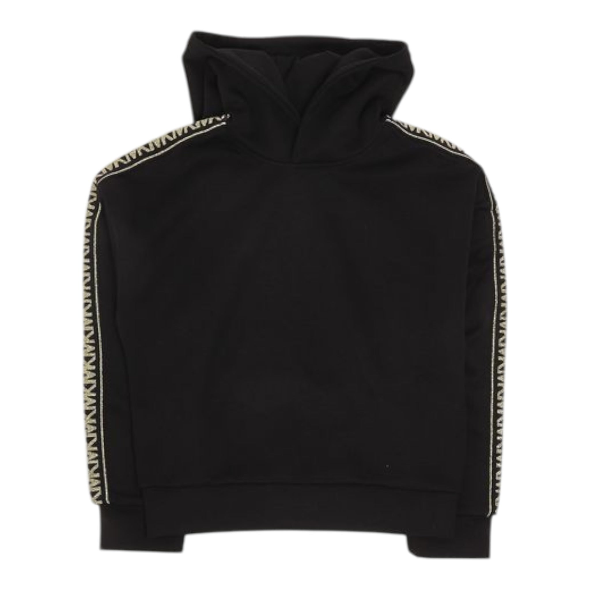 Michael Kors Felpa tinta unita con Profili In Contrasto Nero per Bambina R30478J NERO MICHAEL KORS 