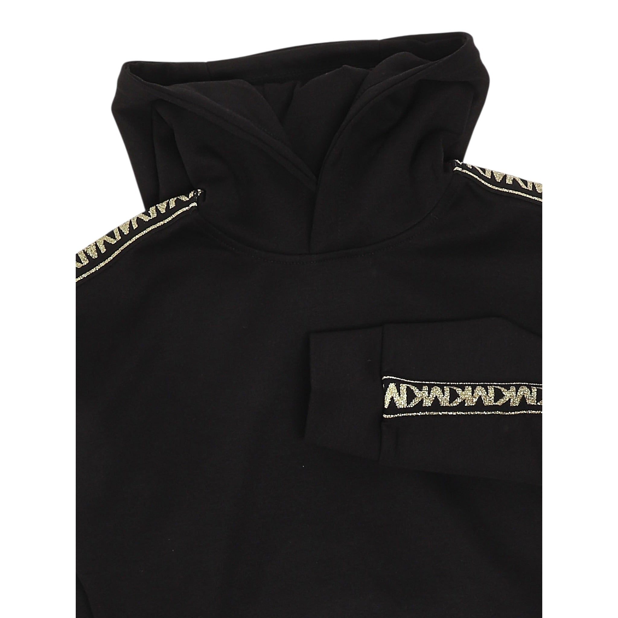 Michael Kors Felpa tinta unita con Profili In Contrasto Nero per Bambina R30478J NERO MICHAEL KORS 