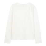 Michael Kors Shirt Girocollo tinta unita con Logo Panna per Neonata R30488 PANNA MICHAEL KORS 