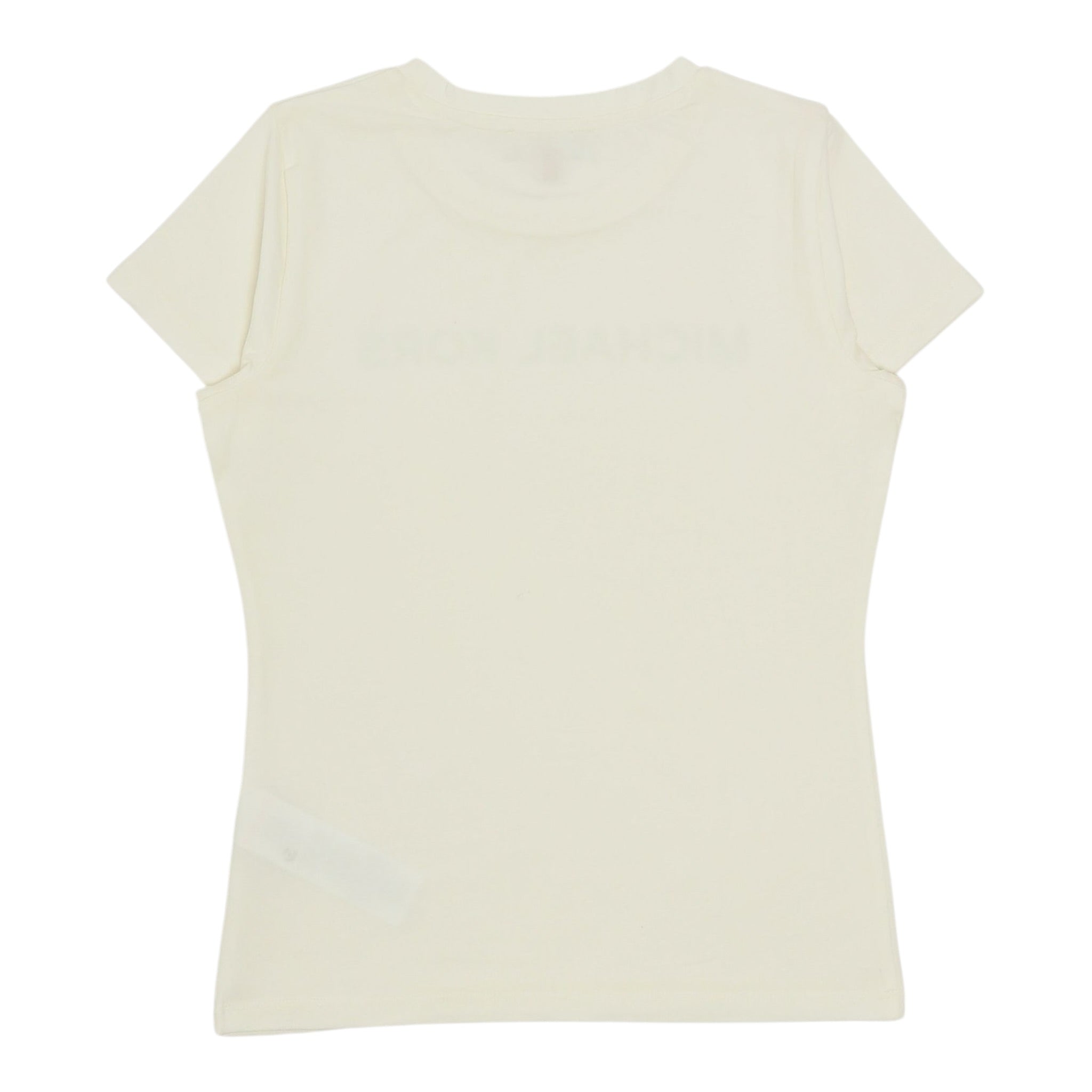 Michael Kors T-Shirt tinta unita con Logo Panna per Bambina R30492J PANNA MICHAEL KORS 