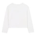 Michael Kors Shirt Girocollo tinta unita con Logo Bianco per Bambina R30495 BIANCO MICHAEL KORS 