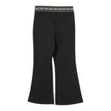 Michael Kors Pantalone tinta unita Modello Zampa con Elastico In Vita Logato Nero per Bambina R30496 NERO MICHAEL KORS 