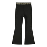 Michael Kors Pantalone tinta unita Modello Zampa con Elastico In Vita Logato Nero per Bambina R30496XX NERO MICHAEL KORS 