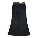 Michael Kors Pantalone tinta unita Modello Zampa con Elastico In Vita Logato Nero per Bambina R30496XXX NERO MICHAEL KORS 
