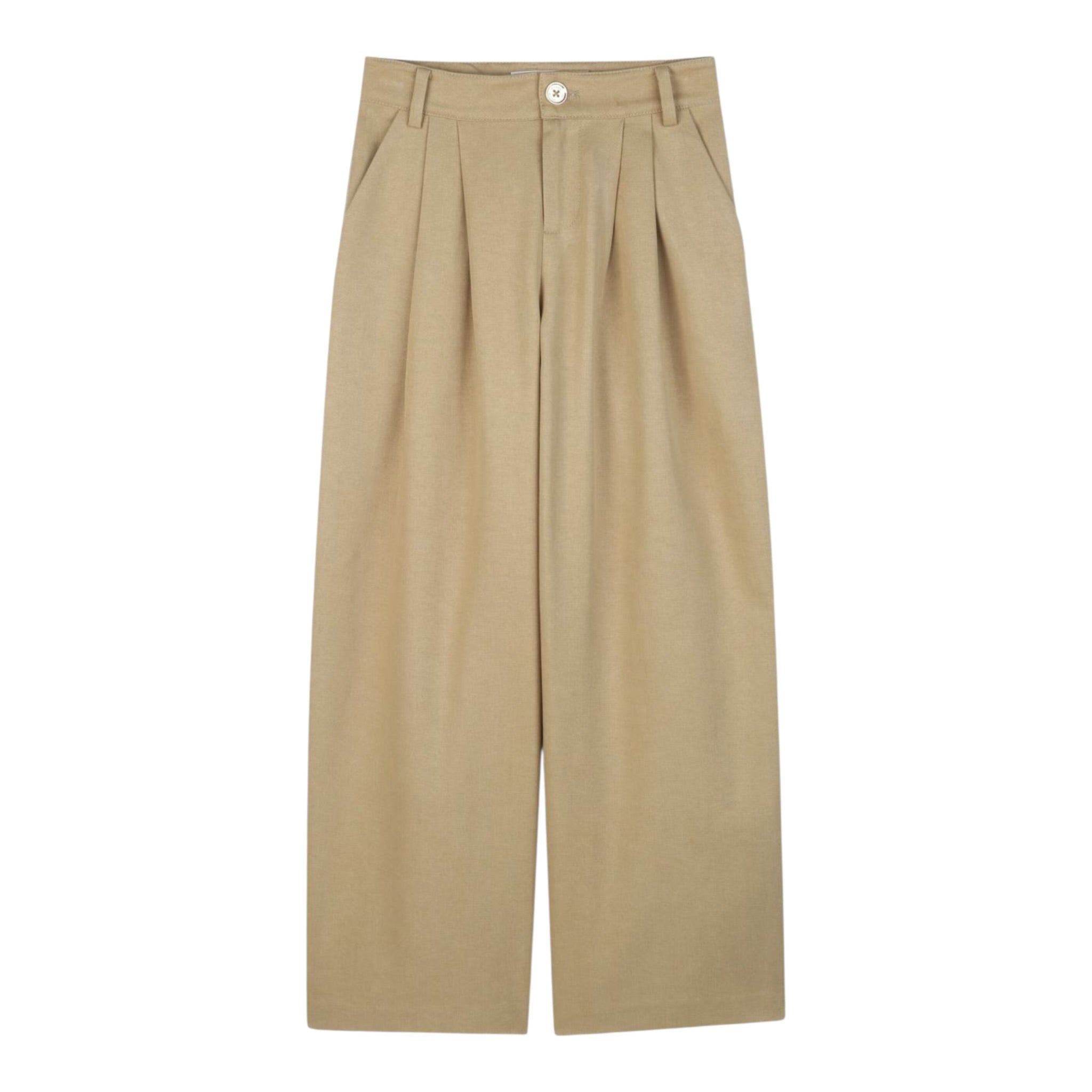 Michael Kors Pantalone tinta unita Modello Palazzo Beige per Bambina R30499 BEIGE MICHAEL KORS 