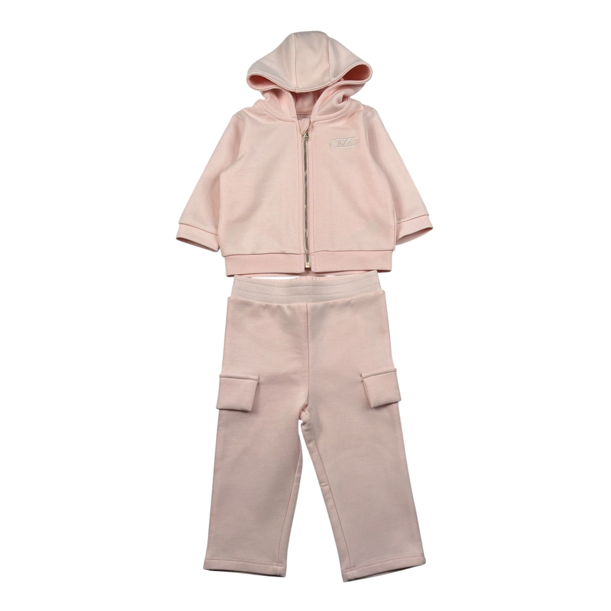 Michael Kors Completo 2 Pezzi Felpa-Pantalone tinta unita Rosa per Bambina R30504 ROSA MICHAEL KORS 