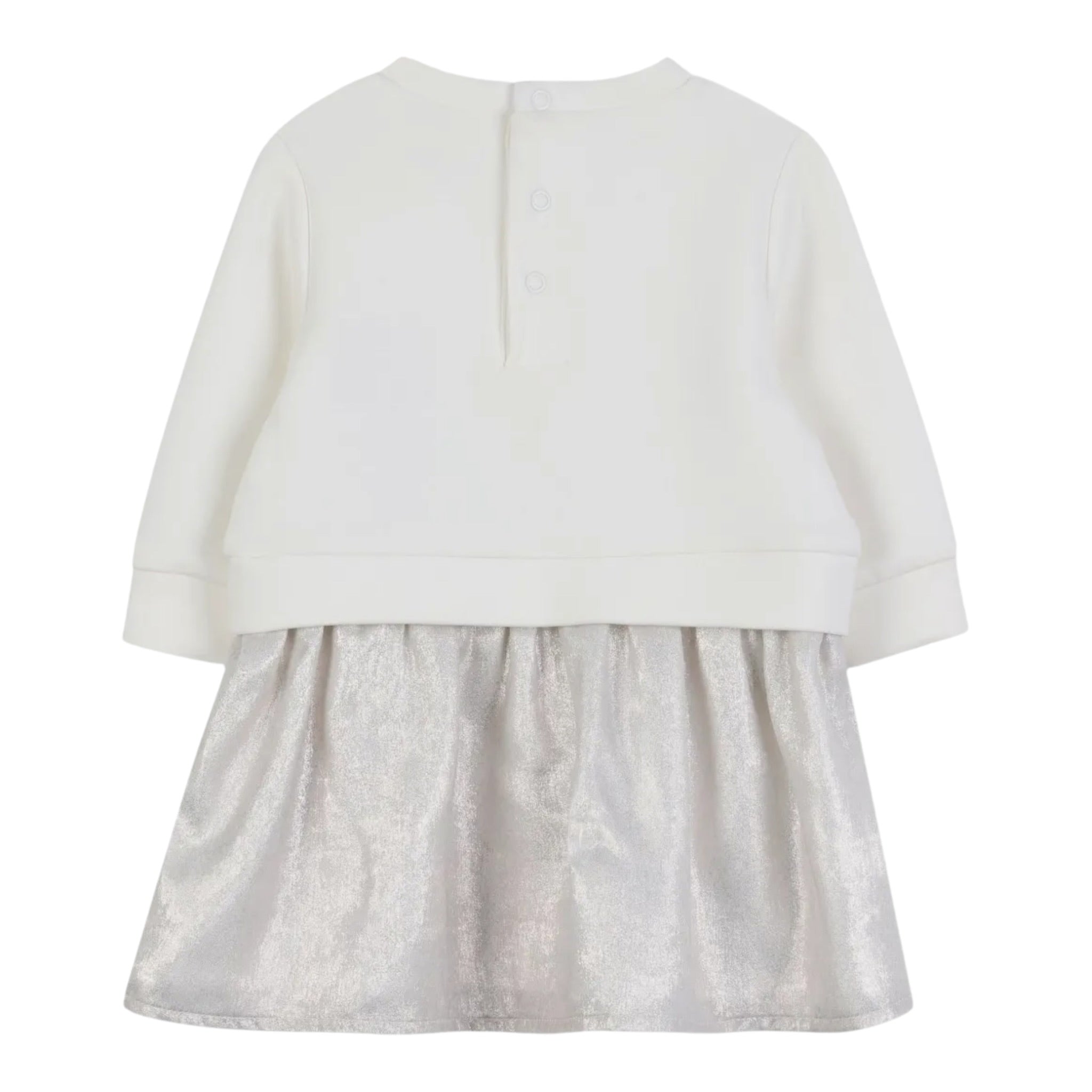 Michael Kors Abito tinta unita con Logo Bianco per Neonata R30509 BIANCO MICHAEL KORS 
