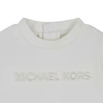 Michael Kors Abito tinta unita con Logo Bianco per Neonata R30509 BIANCO MICHAEL KORS 