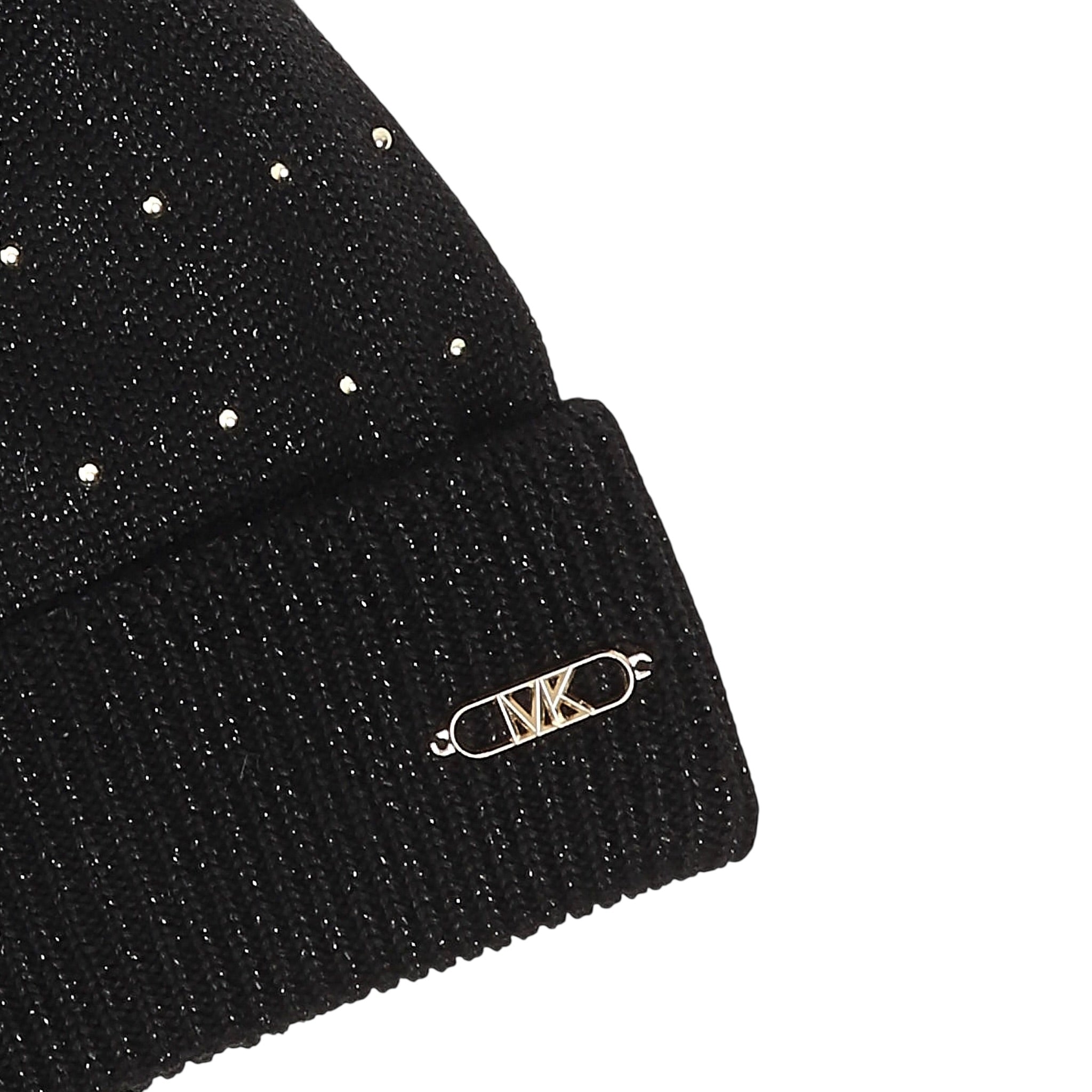 Michael Kors Cappello tinta unita con Pon Pon Nero per Bambina R30518 NERO MICHAEL KORS 