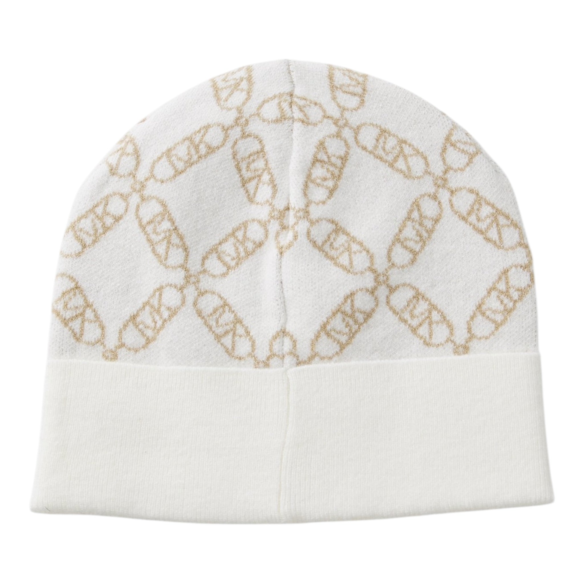 Michael Kors Cappello tinta unita con Logo Panna per Bambina R30520 PANNA MICHAEL KORS 