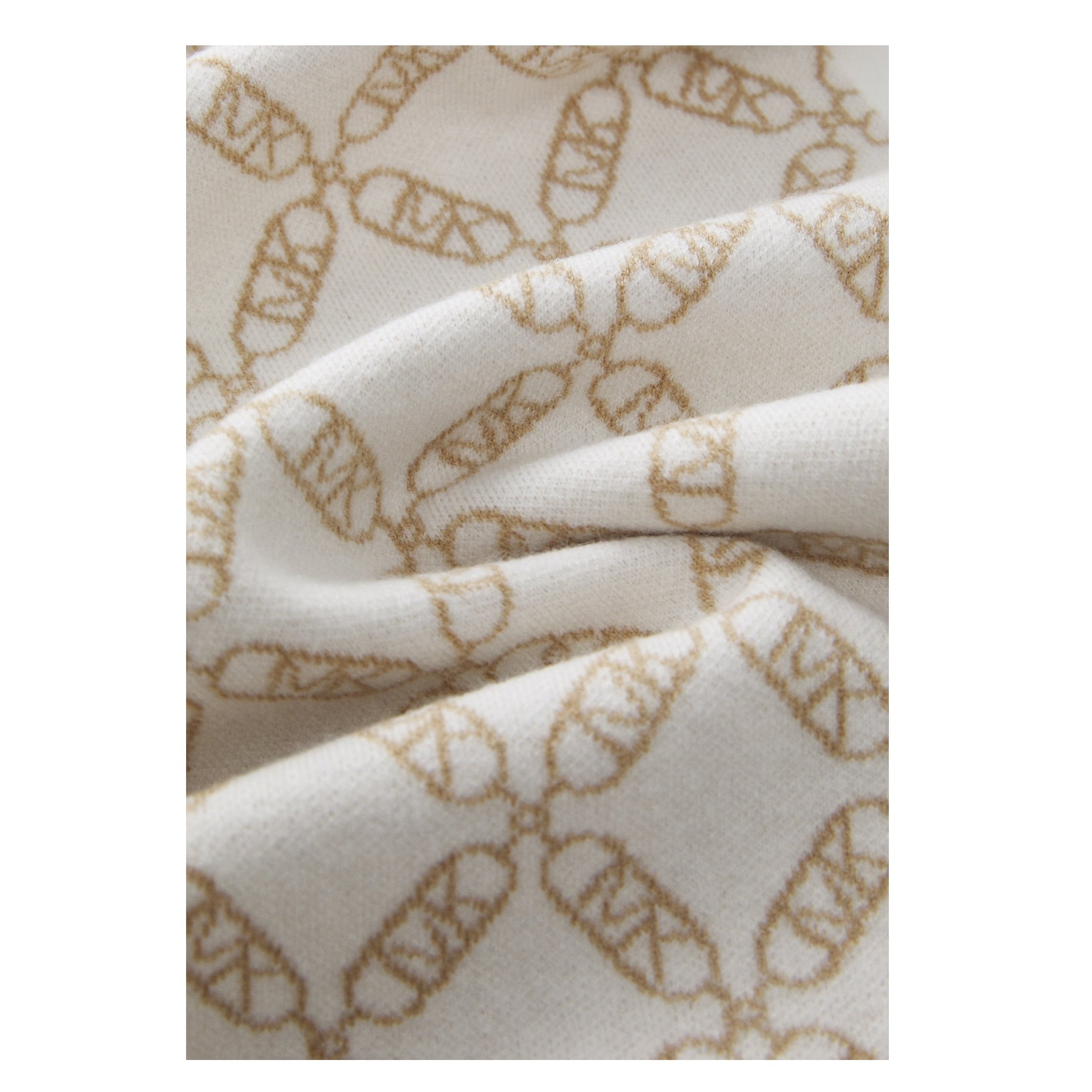 Michael Kors Sciarpa tinta unita con Loghi Panna per Bambina R30536 PANNA MICHAEL KORS 