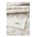 Michael Kors Sciarpa tinta unita con Loghi Panna per Bambina R30536 PANNA MICHAEL KORS 