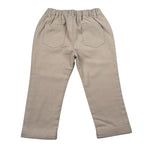 Mini Banda Pantalone tinta unita con Elastico In Vita Beige per Neonato 35649 BEIGE MINI BANDA 