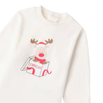 Mini Banda Shirt tinta unita con Stampa Bianco per Neonato 3A619 BIANCO MINI BANDA 