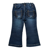 Mini Banda Jeans tinta unita con Girovita Regolabile Blu per Neonata 3A721 BLU MINI BANDA 