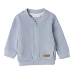 Mini Banda Felpa tinta unita con Zip Azzurro per Neonato 3F609 AZZURRO MINI BANDA 