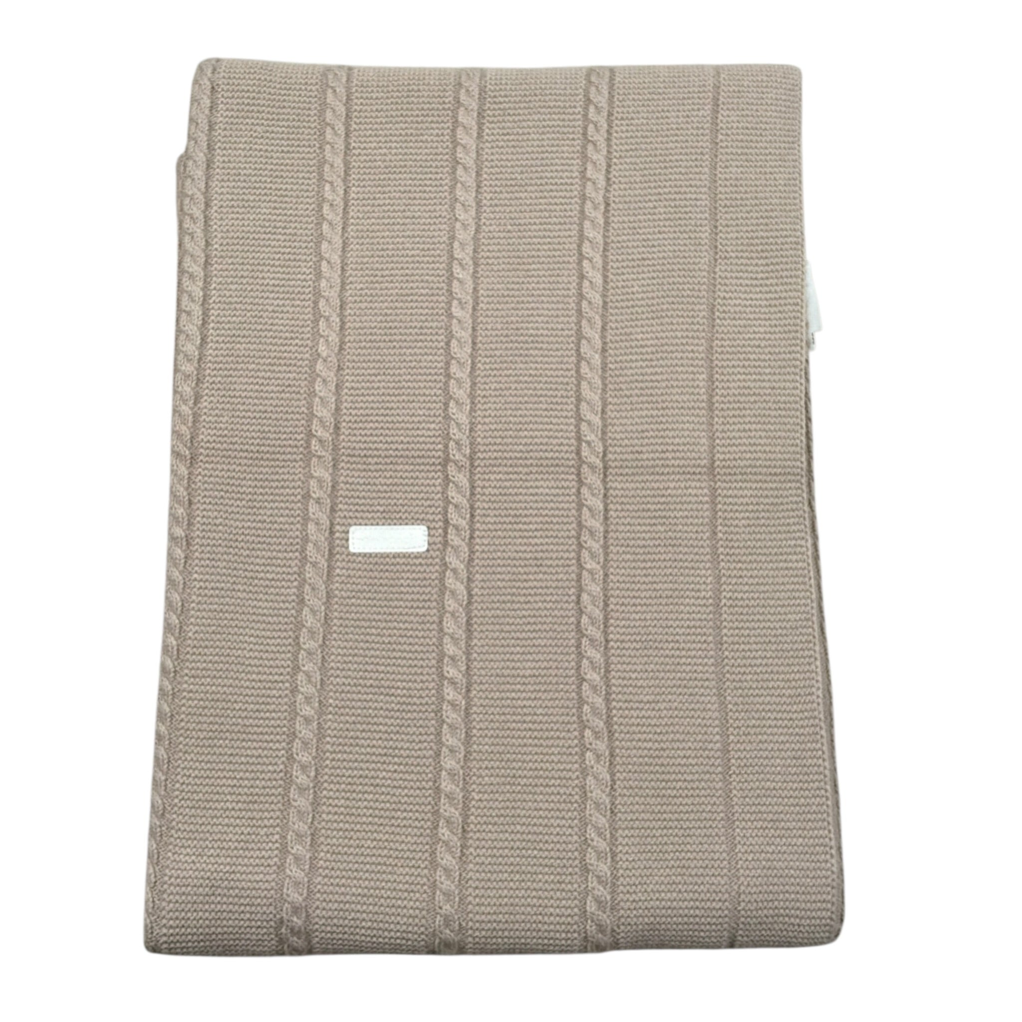 Mini Banda Coperta tinta unita con Logo Beige per Neonato F317 BEIGE MINI BANDA 