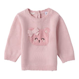 Mini Banda Maglia tinta unita con Stampa Rosa per Neonata F704 ROSA MINI BANDA 