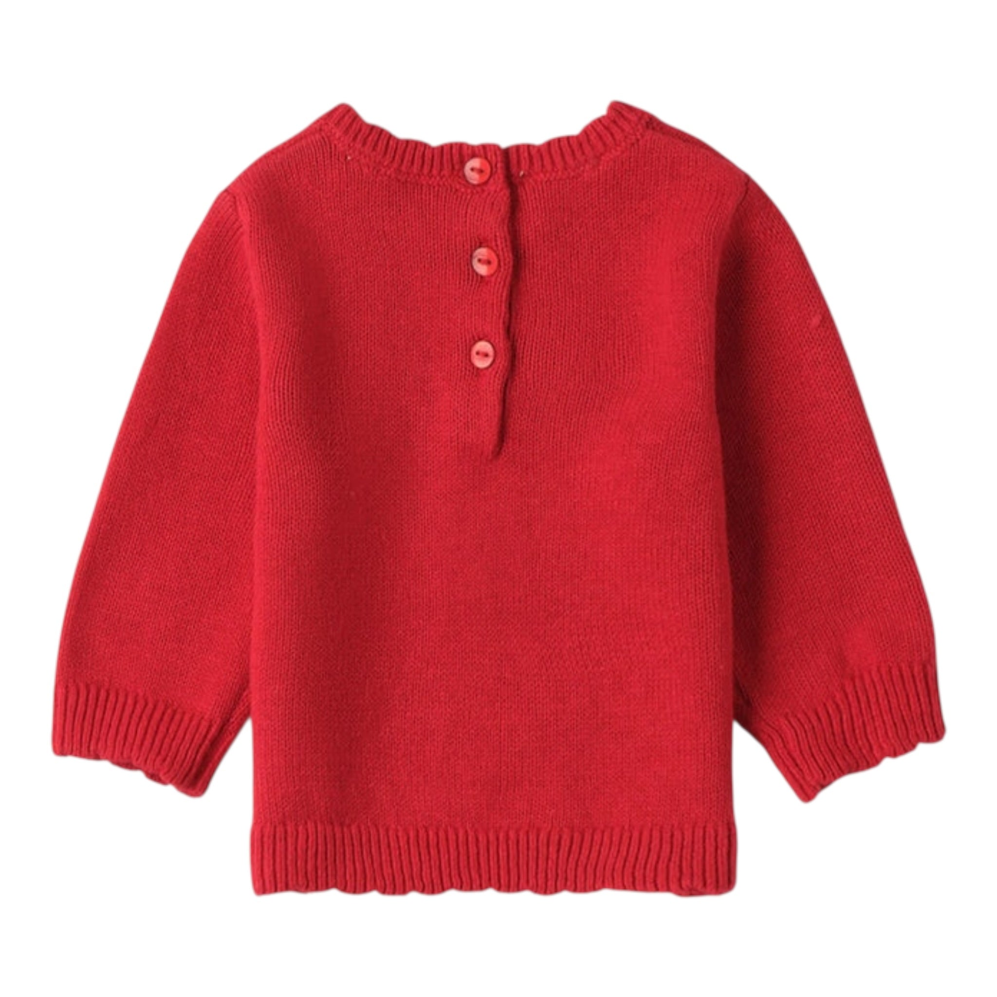 Mini Banda Maglia tinta unita con Stampa Rosso per Neonata F704 ROSSO MINI BANDA 