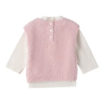 Mini Banda Completo 2Pz Gilet-Shirt Bicolore Bianco/Rosa per Neonata F777 BIANCO/ROSA MINI BANDA 