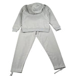 Minimal Completo 2 Pezzi Felpa-Pantalone tinta unita Grigio per Bambina M0021 GRIGIO MINIMAL 