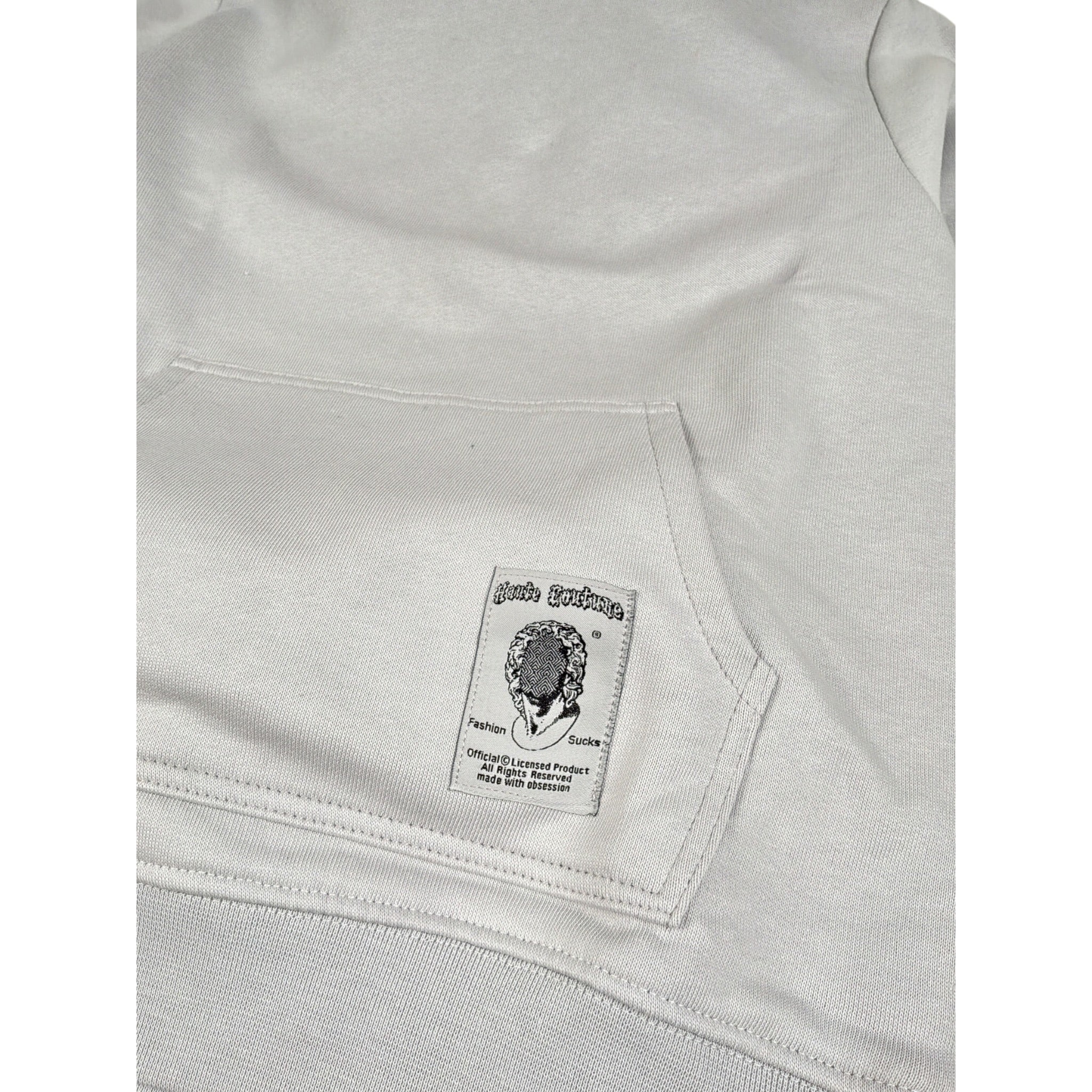 Minimal Completo 2 Pezzi Felpa-Pantalone tinta unita Grigio per Bambina M0021 GRIGIO MINIMAL 