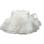 Minu' Abito Cerimonia tinta unita con Tulle Bianco per Neonata N3913 BIANCO MINU' 