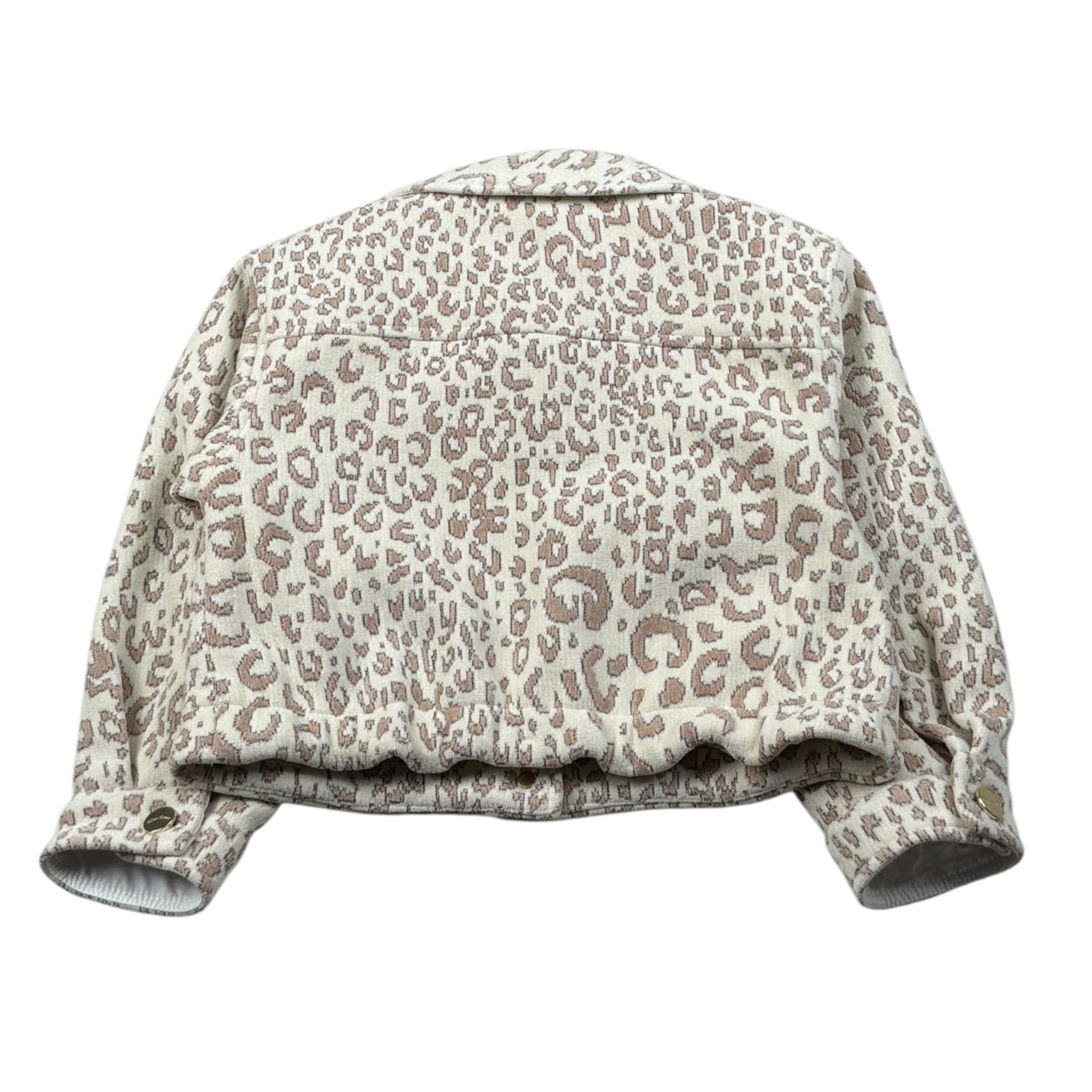 Miss Grant Cappotto tinta unita Fantasia Maculata Panna per Bambina MG1387J PANNA MISS GRANT 