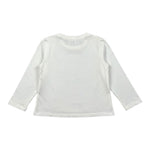 Miss Grant Shirt Girocollo tinta unita con Applicazioni Bianco per Bambina MG1401 BIANCO MISS GRANT 