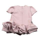 Miss Grant Abito Mezza Manica tinta unita con Fiocco Rosa per Neonata MG1416 ROSA MISS GRANT 
