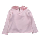 Miss Grant Shirt tinta unita con Colletto Rosa per Bambina MG1417 ROSA MISS GRANT 